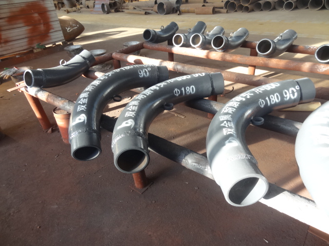 Power plant special wear-resistant powder elbow