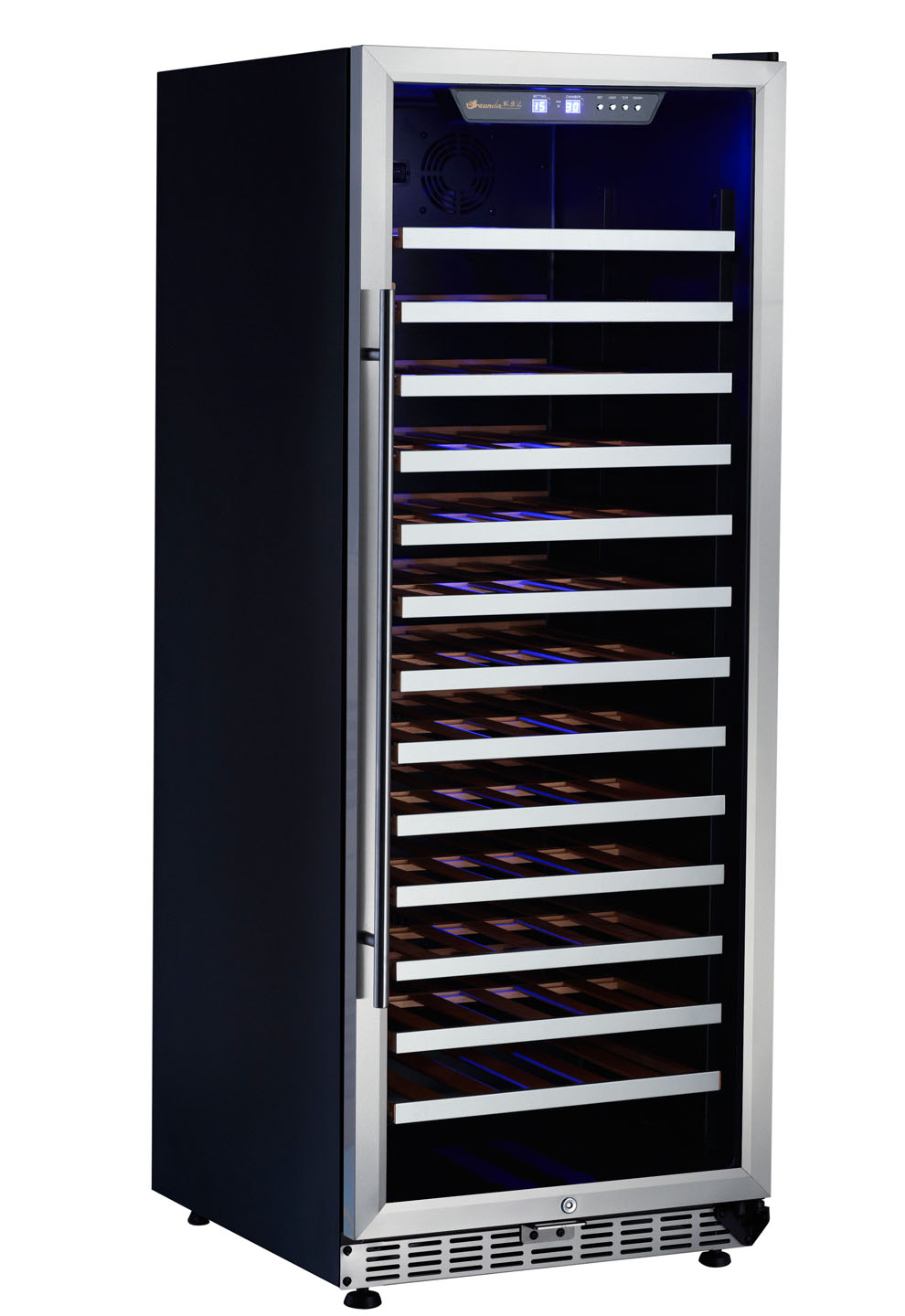 S.S door with S.S cover shelves Wine Cooler