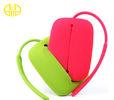 Promotional green Slicone Coin Purse Wallet With Handles for Lady / Girl