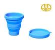 Eco - friendly Collapsible Coffee Silicone Cups with cover Light weight