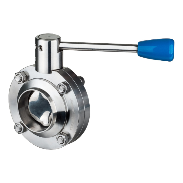Stainless Steel Sanitary DIN Welded Butterfly Valve(304/316L)