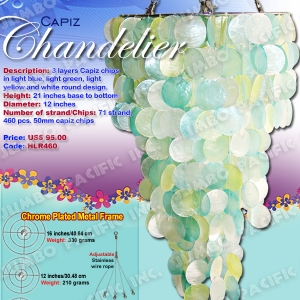 Decorative Capiz Shell Chandelier