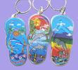 Custom Souvenir Lovely Crystal Plastic Solid Acrylic Keychain with photo inside