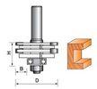 Variable slot cutter Set 45# Carbon Steel Silver Welding TCT Router Bit For Woodworking