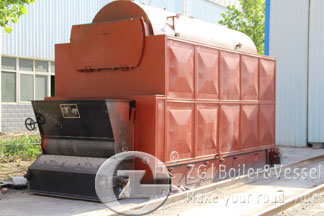 Biomass power plant boiler