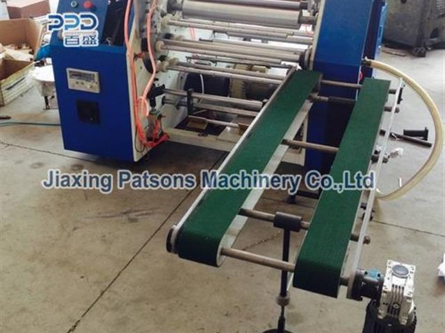 Food baking paper rewinding machine
