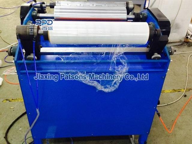 Hand stretch wrap winding machine