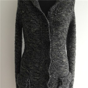 Ladies Long Hoody Cardigan Sweater For Winter
