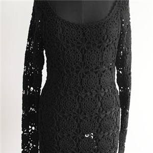 Fashion Girl Crochet Dress Sweater