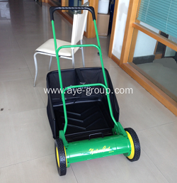 16& quot;Hand Push Reel Lawn Mower with Grass box