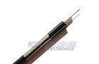 PE Jacket with Messenger RG6 CATV Coaxial Cable 18AWG CCS  Conductor for Satellite TV