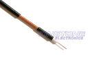 Bonded AL Foil RG59 Coaxial Cable 20 AWG BC Foamed PE 95% CCA Braid CM Rated PVC