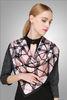 Professional Womens Plaid Scarves Silk Twill Square Scarf For Autumn / Spring