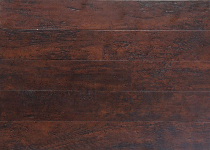 Dark Walnut / Oak / Rustic DIY Wood Flooring Laminate for Bedroom