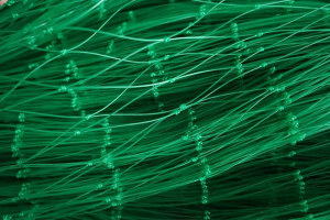 Network monofilament fished from double knots