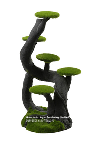 moss tree stump artificial bonsai