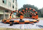 Plato 0.55mm PVC Inflatable Sports Field , Inflatabel Hamster Ball Track 22mL*15mW*4mH