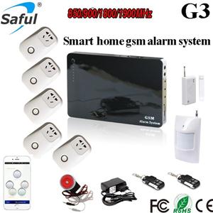 Saful G3 Smart home 2G/3G/4G gsm alarm system with wireless socket