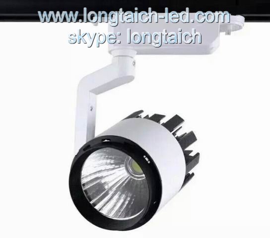 Hot Sale COB 40W LED Track Light, 20W Ra>80, Ra>90 Commercial 30W COB LED Track Light