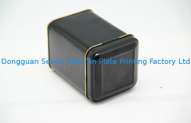 Recyclable Rectangular Food Metal Storage Boxes Gentleman Style