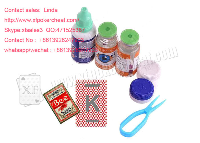 Safety Invisible Ink Contact Lenses , Marked Playing Cards Contact Lenses