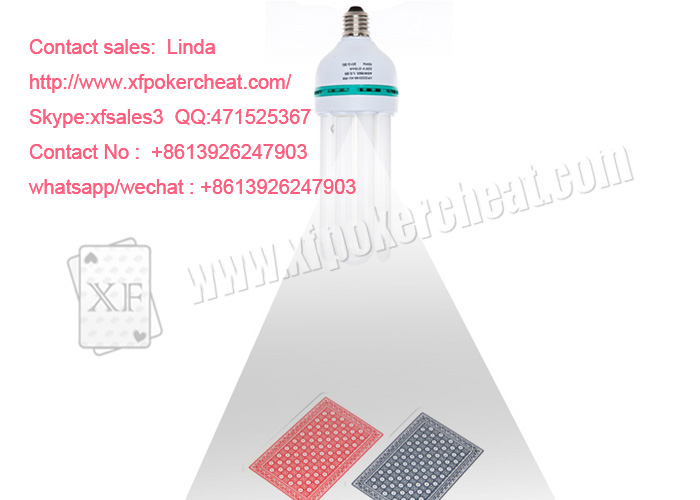 White Glasses Efficient Light Bulb Casino Cheating Devices For Invisible Cards