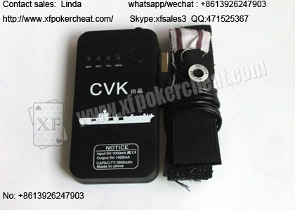 Magic Tricks Hidden Wireless Button Camera Poker Scanner , Poker Card Reader