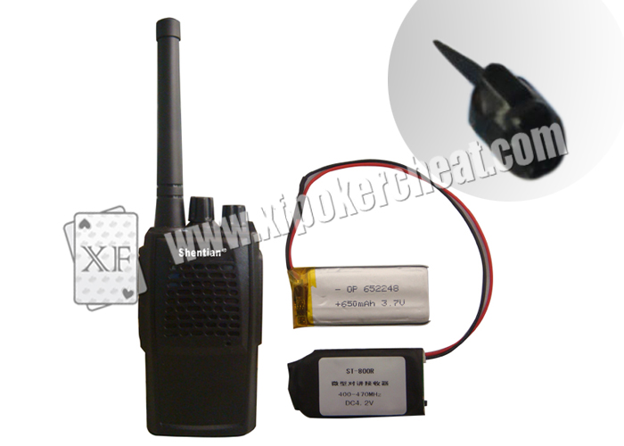 Black Plastic Micro Wireless Spy Earpiece poker cheat device