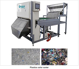 plastic color sorter with self-checking system