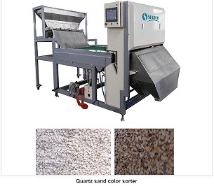 quartz color sorter with high definition