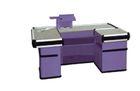 Grocery Store Checkout Counter Stainless Electrastatic Spray Cashier Desk