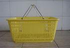 Supermarket Plastic Baskets With Handles / Stackable Shopping Baskets