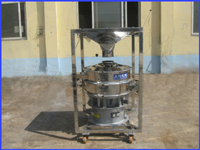 Mobile vibrating sieve rotary separating