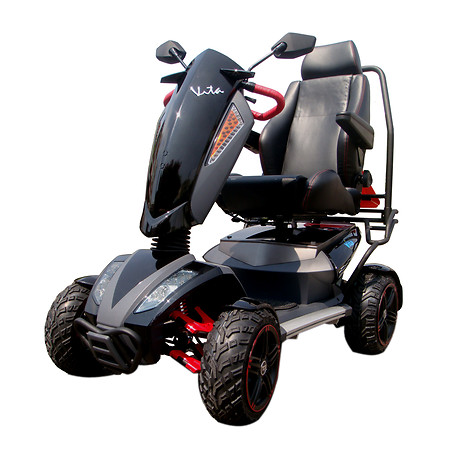 Heartway USA S12X VITA Monster Electric 4 wheel Power Scooter-All Terrain Turf Tire 22 inch Black