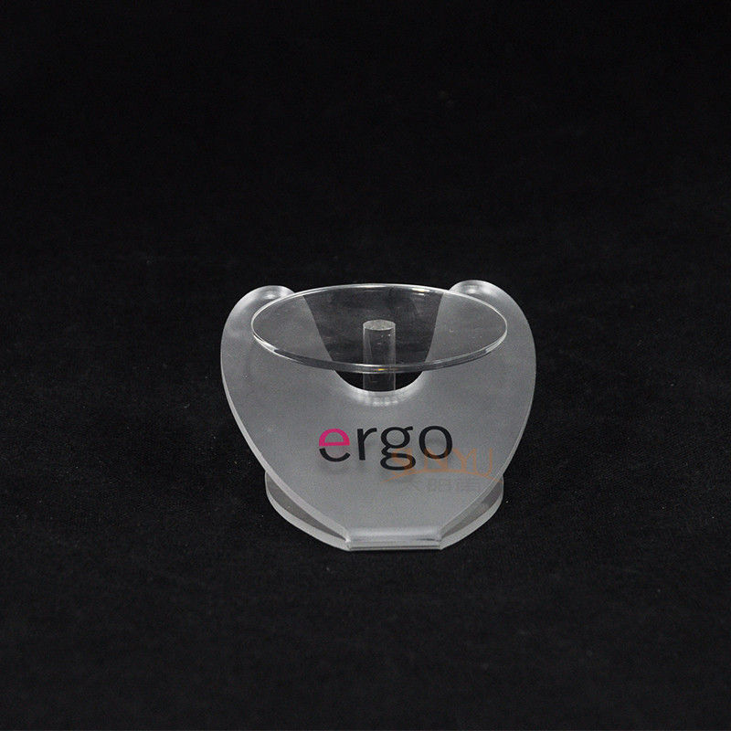 Earphone Headphone Acrylic Display Stand With Silk Screen Logo Printing