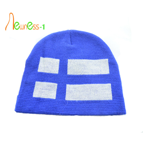 Fashion Custom Jacquard Beanie Hat Embroidery Knitted Hat Wholesale
