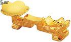 Golden Plated Dragon Shape Stainless Steel Soup Ladle For Hotel / Restaurant