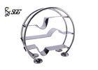 3 Tiers Round Stainless Steel Tiered Buffet Stand For Hotel / Banquet , Tiered Cupcake Stand