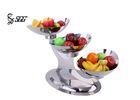 Stainless Steel Bowl 3 Tier Display Stand , Tiered Metal Stand 1.5mm Thickness for Vegetables
