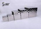 Cube Hammer Point Stainless Steel Tiered Buffet Stand To Show Buffet Food
