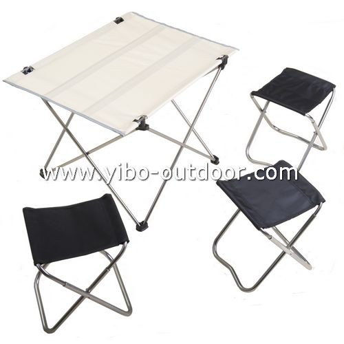 Outdoor folding table and chair sets