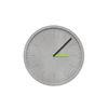 Round Gray Concrete Office Wall Clock Handmade Craft Silk Screen Logo