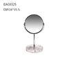 Round Swivel Table Concrete Mirror free Standing Marble Base 16cm × 35.5cm