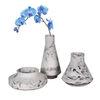 Marble Effect Smooth White Concrete Plant Pots 3 Pcs Max Size 25cm × 25cm × 10cm