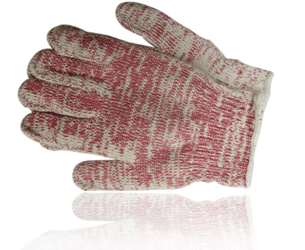 Blended yarn gloves