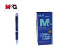 Promotional Colored Ballpoint Pens With Rubber Coated Barrel And Metal Clip