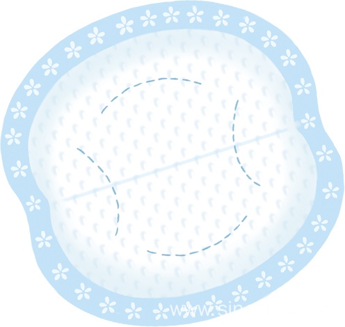Soft Cotton Breast Pad With Back Sticky Paper