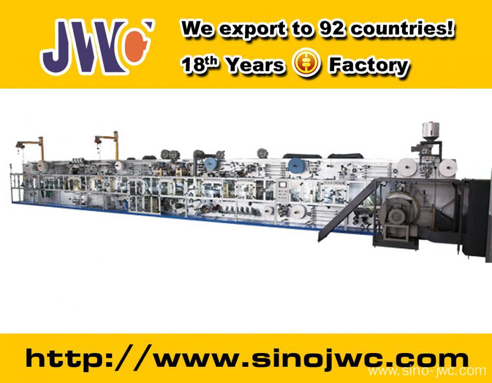 Mechanical Shaft Classic I Shape Baby Diaper Production Line