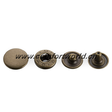 Custom Logo Brass Snap Spring Button
