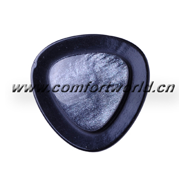 Triangular Black Border Ladies Button